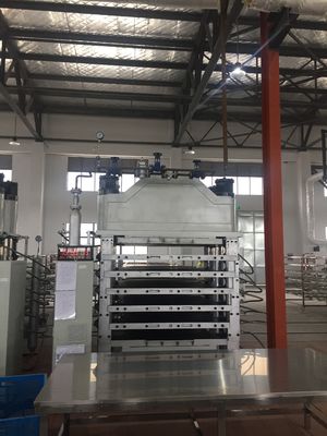 6 katmanlı hidrolik soğuk baskı makinesi EVA köpük baskı için 1100T sıkıştırma gücü